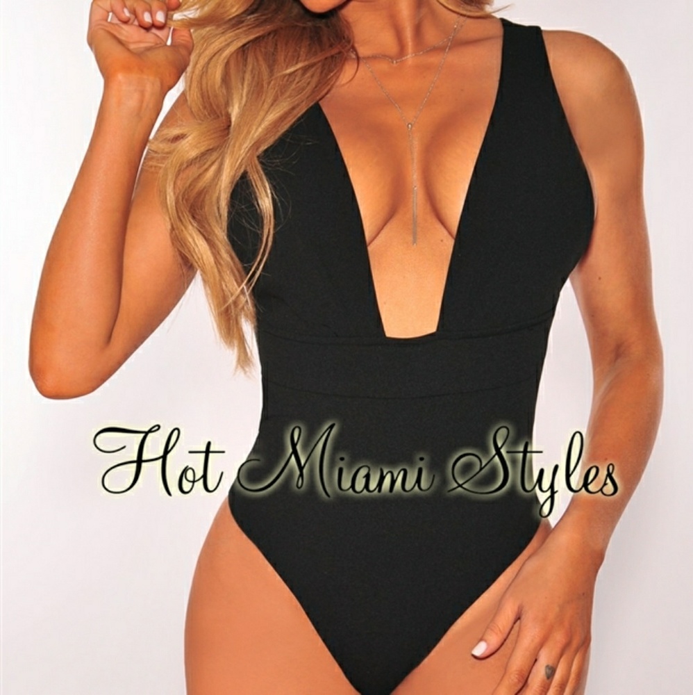 Hot Miami Styles Black Bodysuit! NWT!